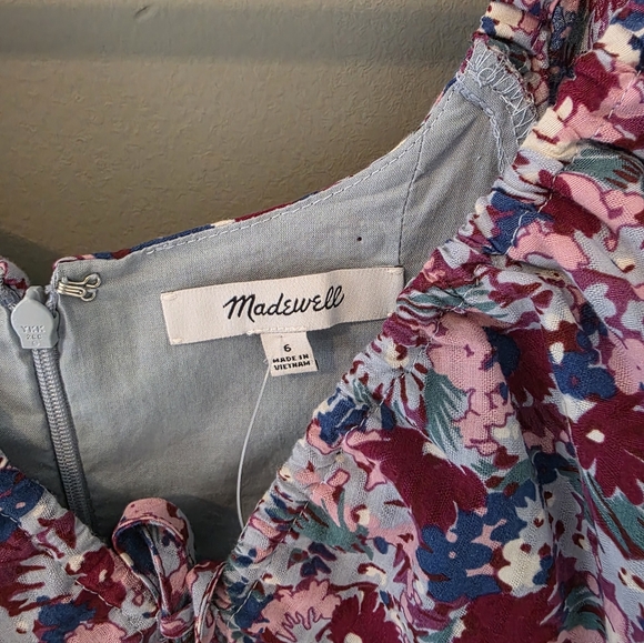 Madewell New Without Tags Amalia Floral Dress Size 6 - Picture 3 of 11
